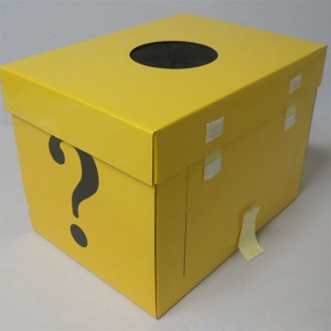 비밀상자  /물질의 성질 박스 안의 물체 맞추기