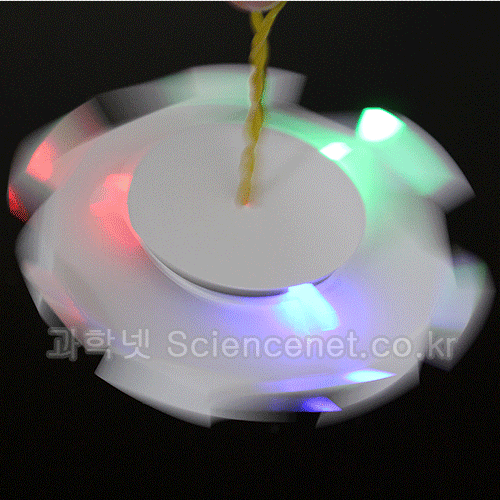 [유비네944] LED UFO회전팽이(5인)