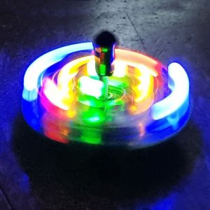 (KS-105-1)4색 LED 팽이만들기 DIY(무납땜 핀타입)  /건전지포함